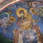 The Most Holy Mother of God flanked by Archangels, east apse, Kurbinovo
