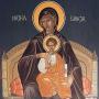 The Most Holy Mother of God enthroned