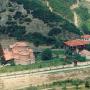 The monastery complex Vodoča - view from a helicopter